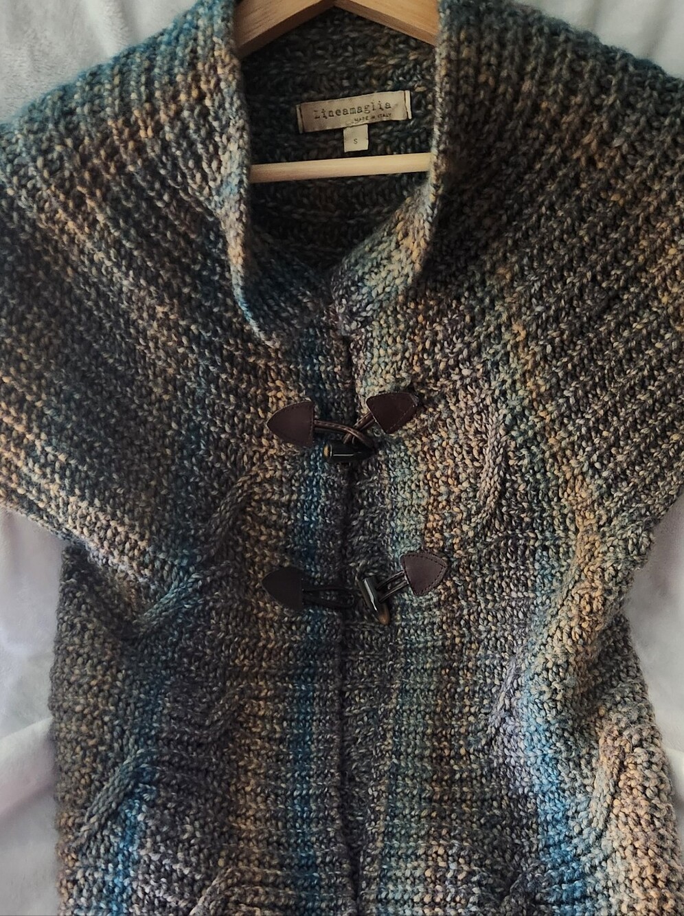 Lineamaglia Multicolor Knit Toggle Sweater - Women's